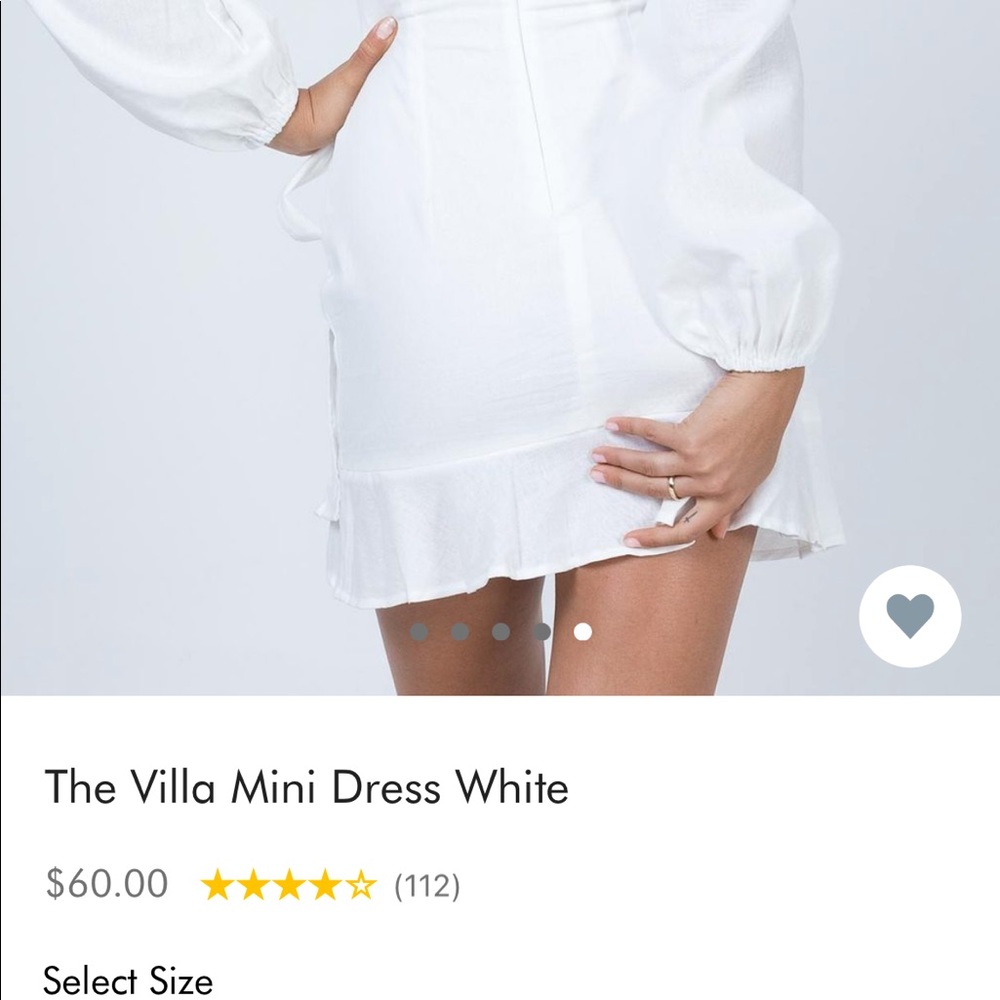 The Villa Mini Dress White Princess Polly - Picture 10 of 11